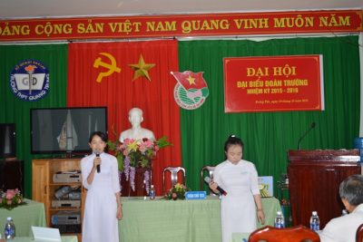 Đại hội đại biểu Đoàn trường THPT Quang Trung Nhiệm kỳ 2015 – 2016